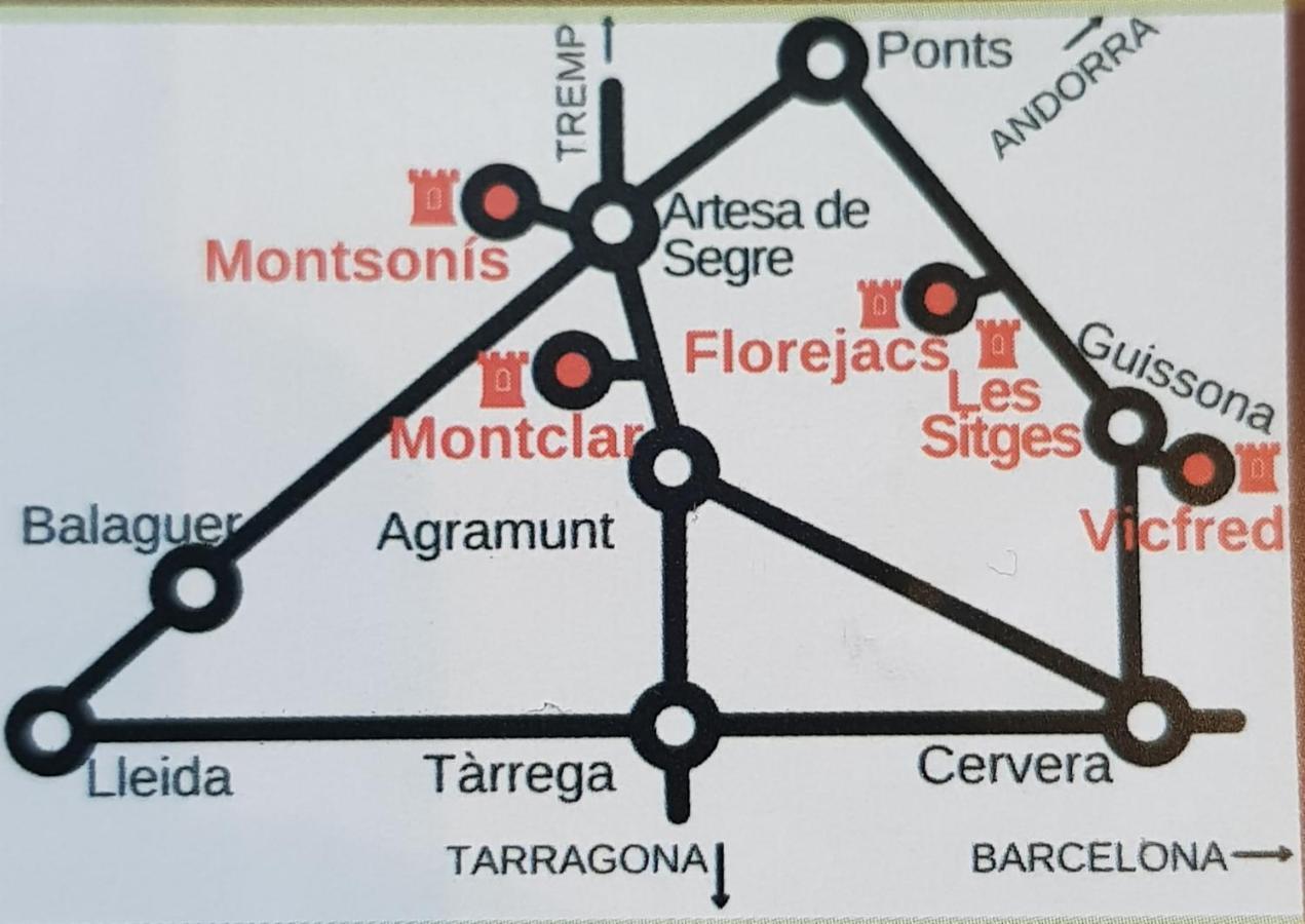 Cal Roger Monsonis Lägenhet Montsonis Exteriör bild